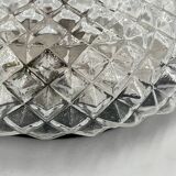 Molded glass ceiling light with pineapple decor