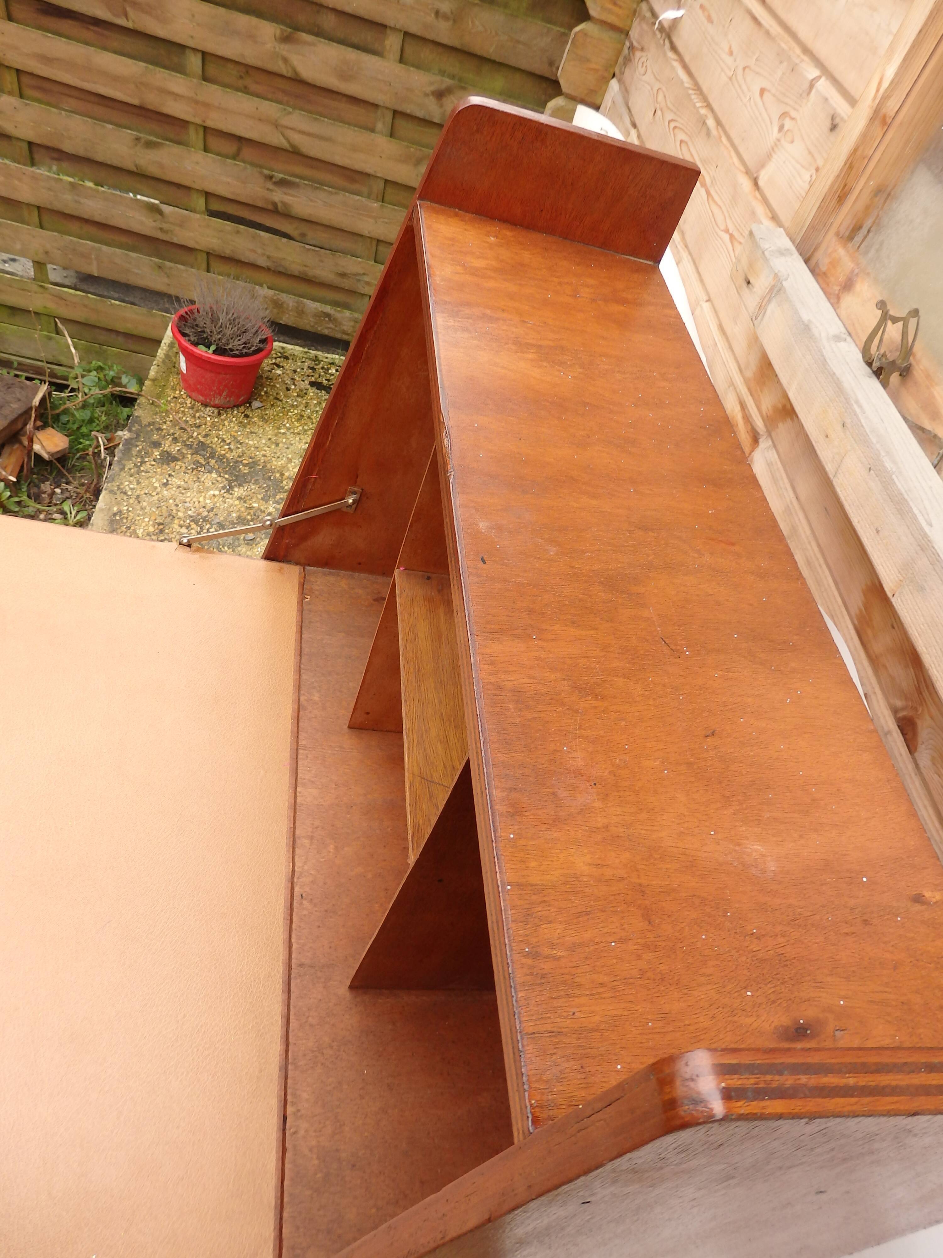 Meuble secrétaire vintage pieds compas