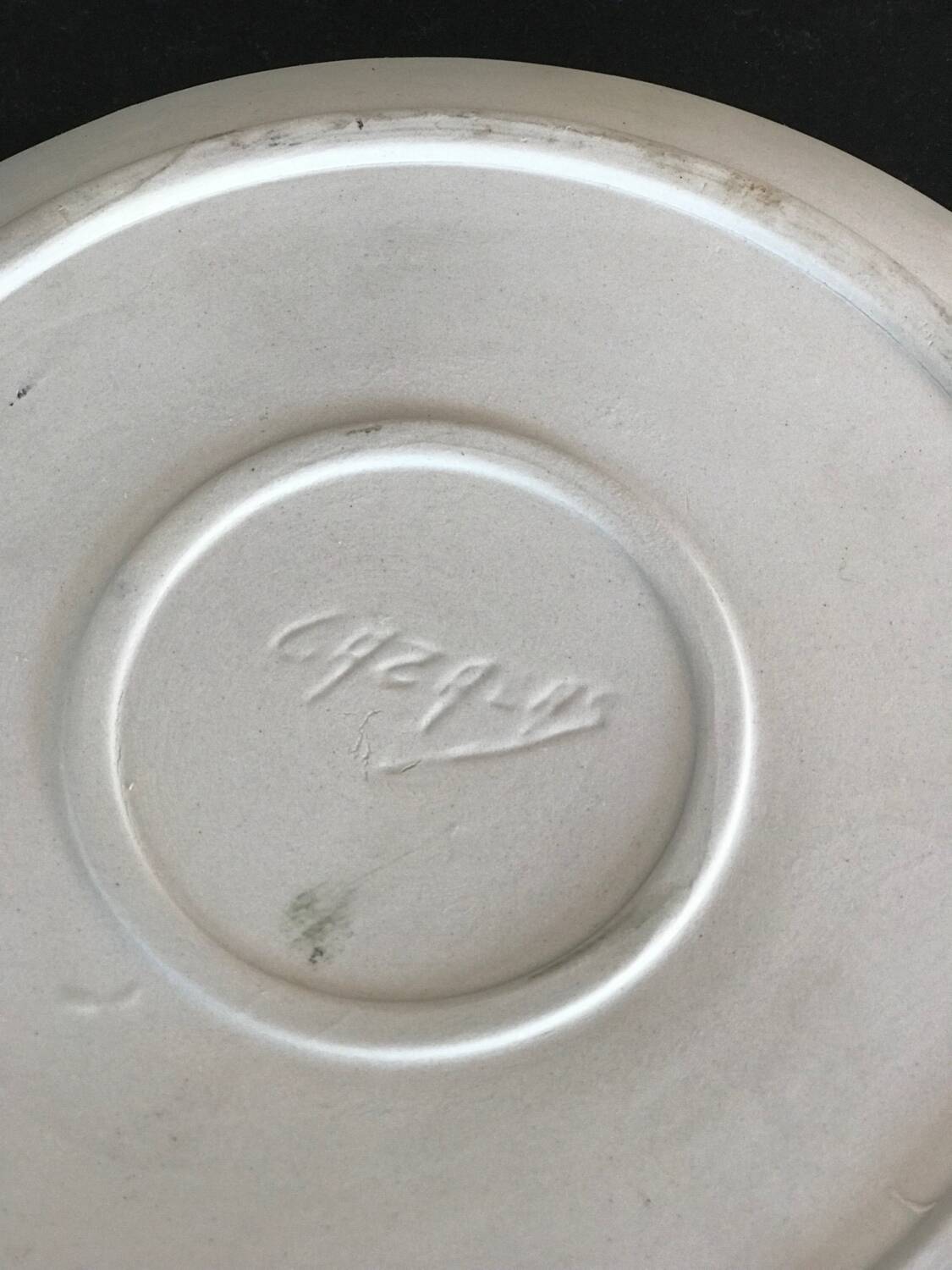 Plate signed Cazalas
