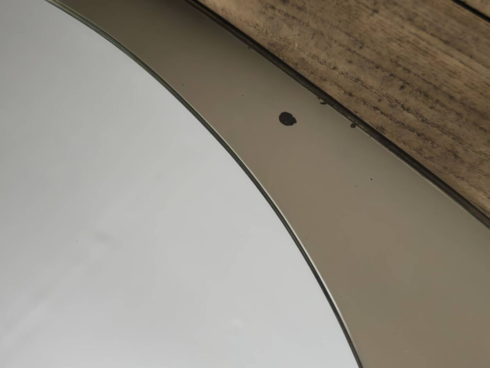 White glass and smoked glass mirror Italy
