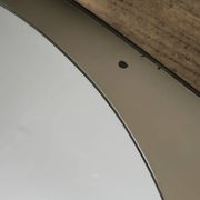 White glass and smoked glass mirror Italy