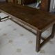Table de ferme rustique en chêne. 2m35