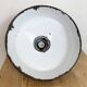 Industrial Black Enamel Factory Lamp with Cast Iron Top, 1950s