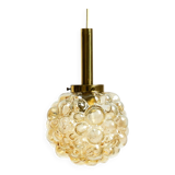Original glass bubble pendant lamp from the 1960s | Manufactured by Limburg