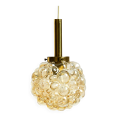 Original glass bubble pendant lamp from the 1960s | Manufactured by Limburg