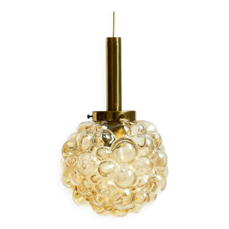 Original glass bubble pendant lamp from the 1960s | Manufactured by Limburg