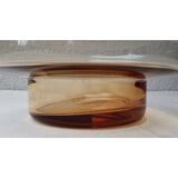 Amber glass salad bowl, 1970