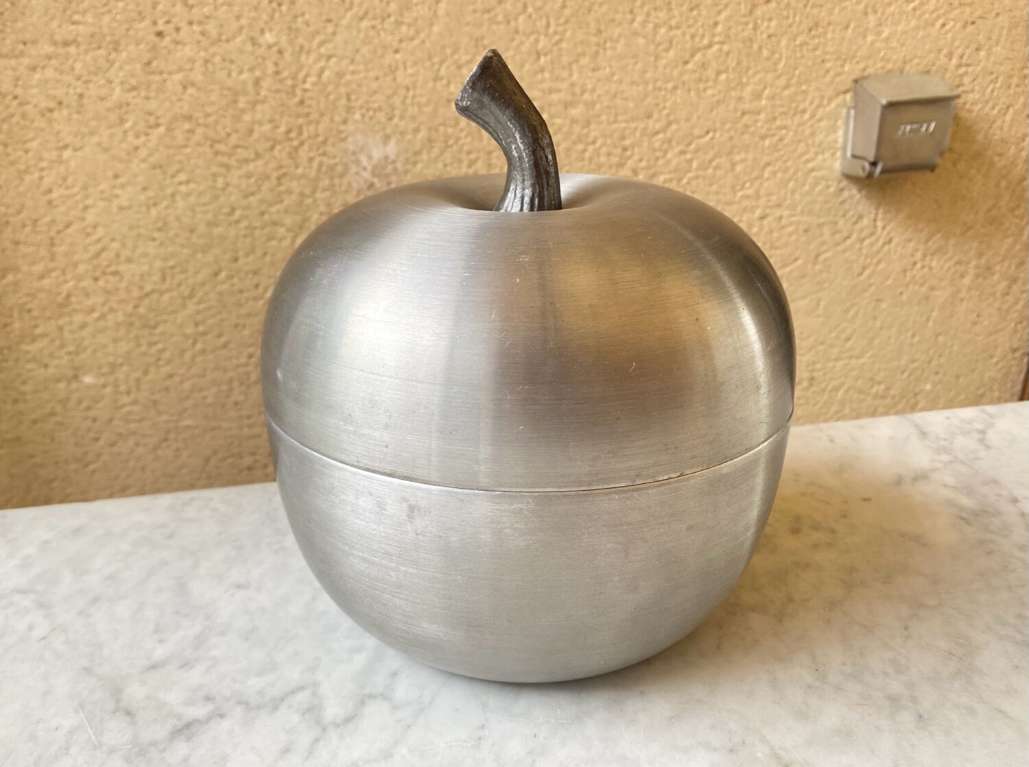Vintage giant apple ice cube bucket from the 70s