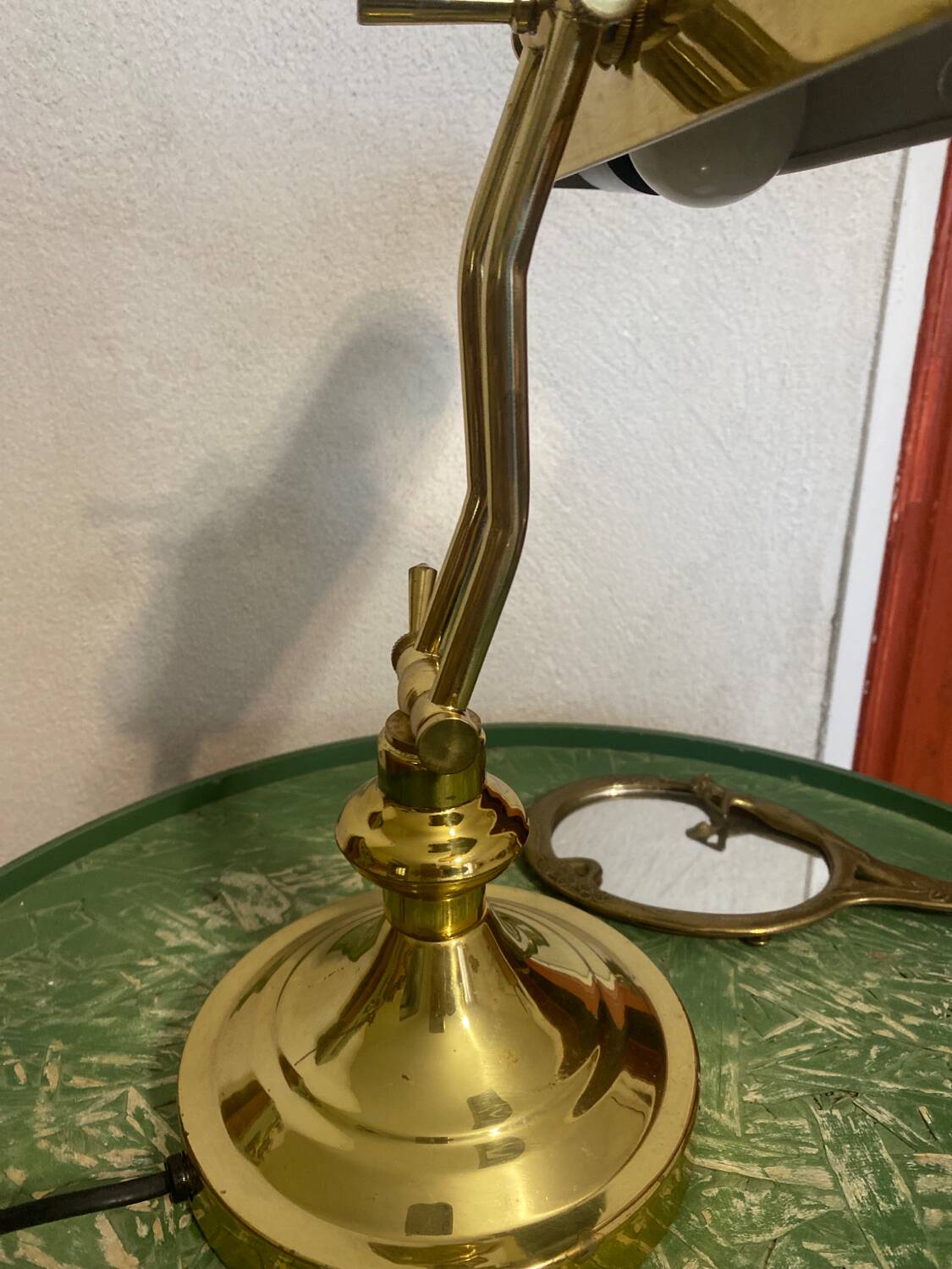 Lampe de bureau en laiton