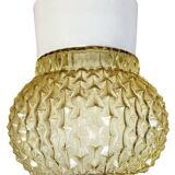 Vintage White Porcelain Ceiling Light, 1970s