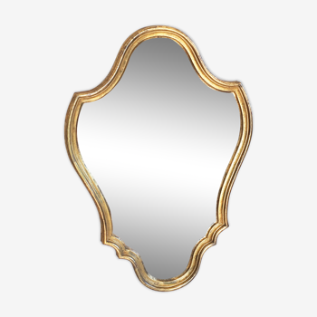 Miroir doré style louis XV 54x77cm
