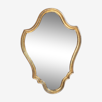 Large louis XV style gilded mirror 54x77cm