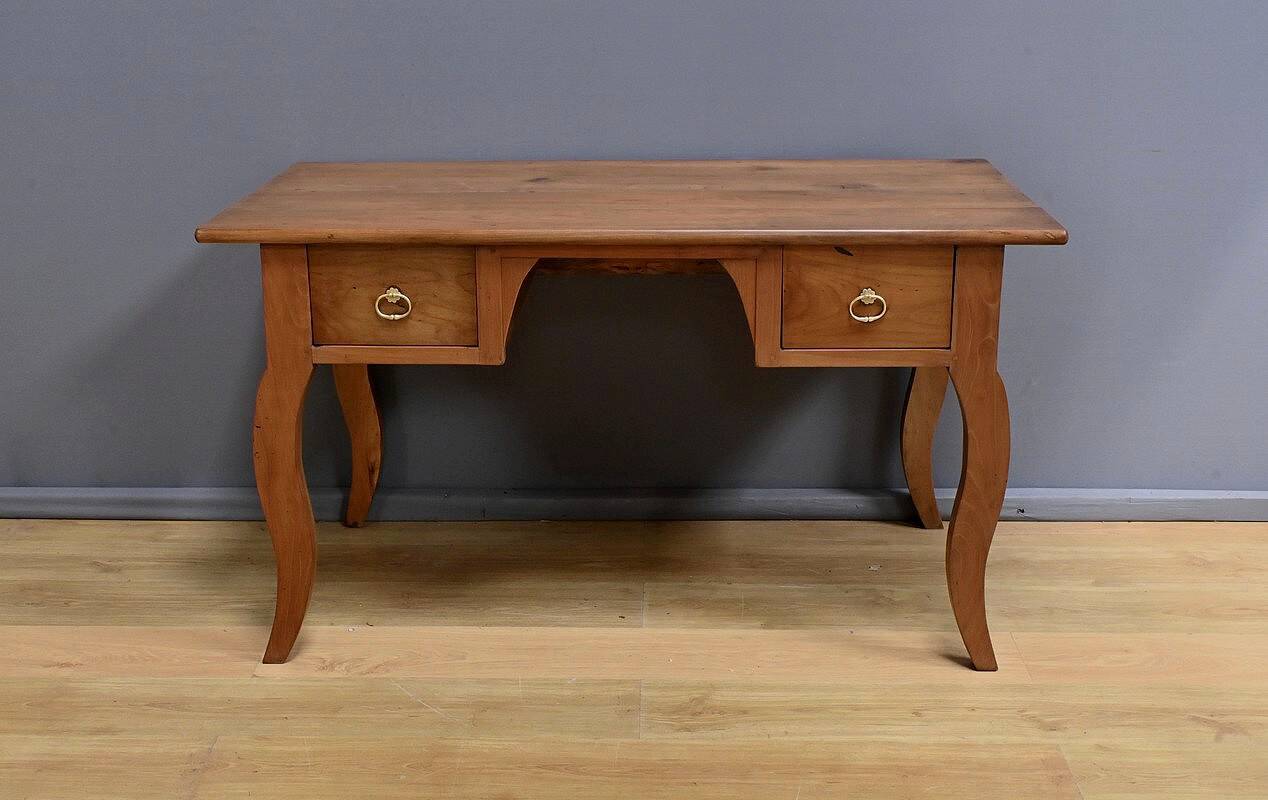 Cherrywood Desk Table, Louis XV Style – Part 2 of the 19th Century