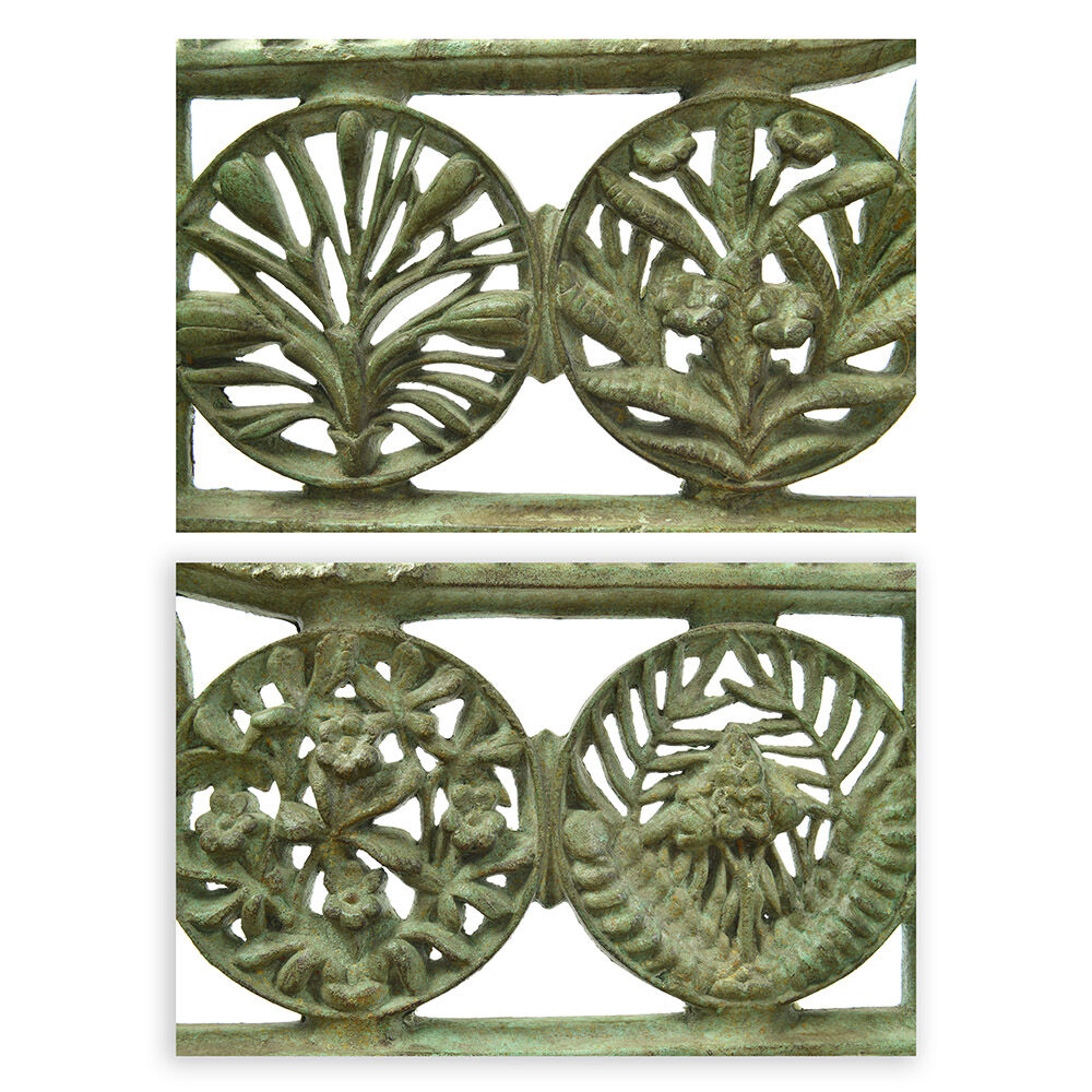 Cast-iron green bench