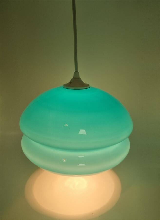 Blue vintage pendant light