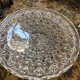 Grand  plat cristal ancien