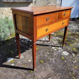 Commode console en merisier 3 tiroirs