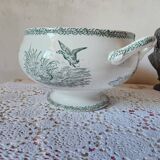 French 19th Century FF Pexonne Tureen 'Campagne' Animal Transferware