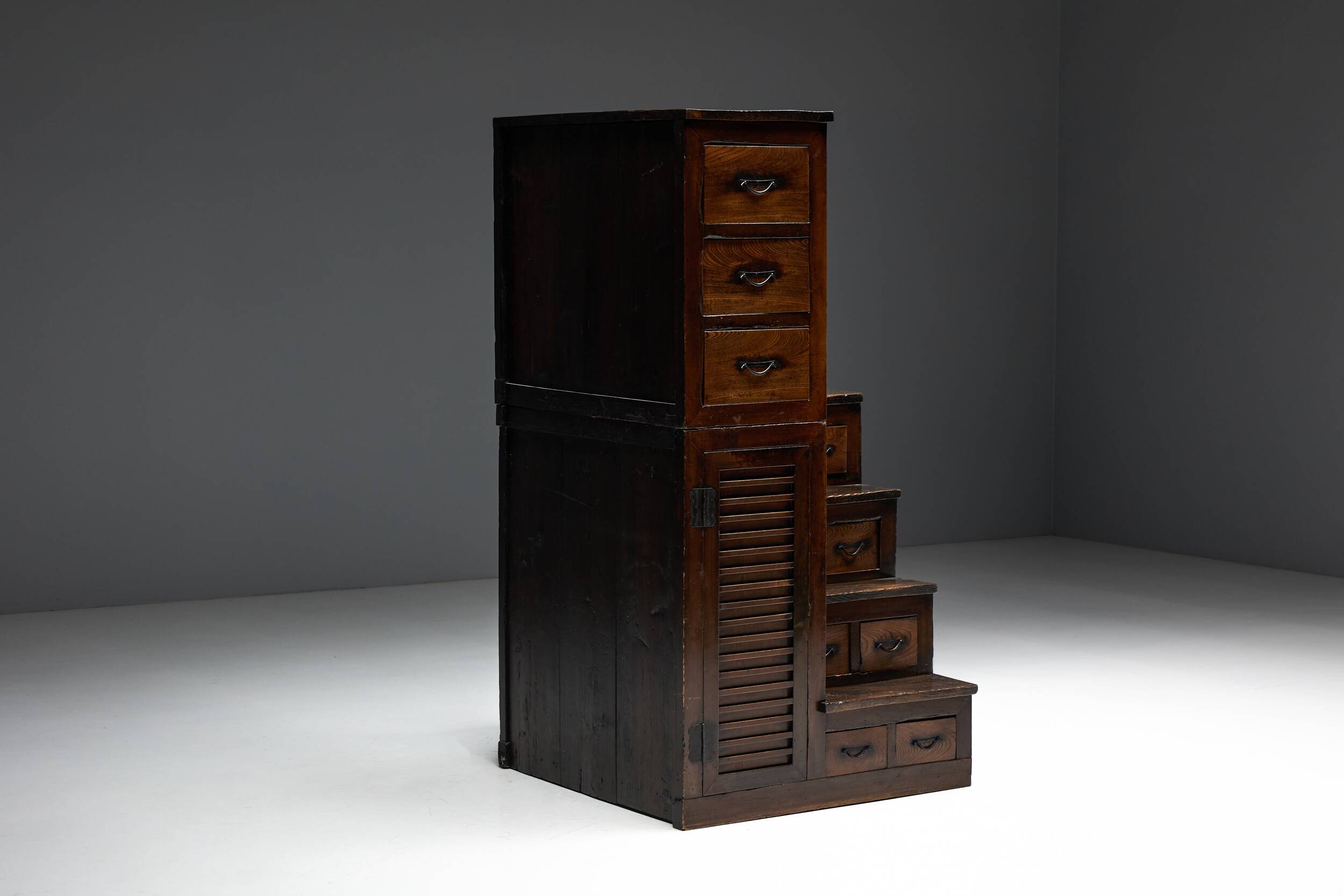 Kaidan Tansu Japanese stair chest, Japan, 19th century