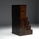 Kaidan Tansu Japanese stair chest, Japan, 19th century
