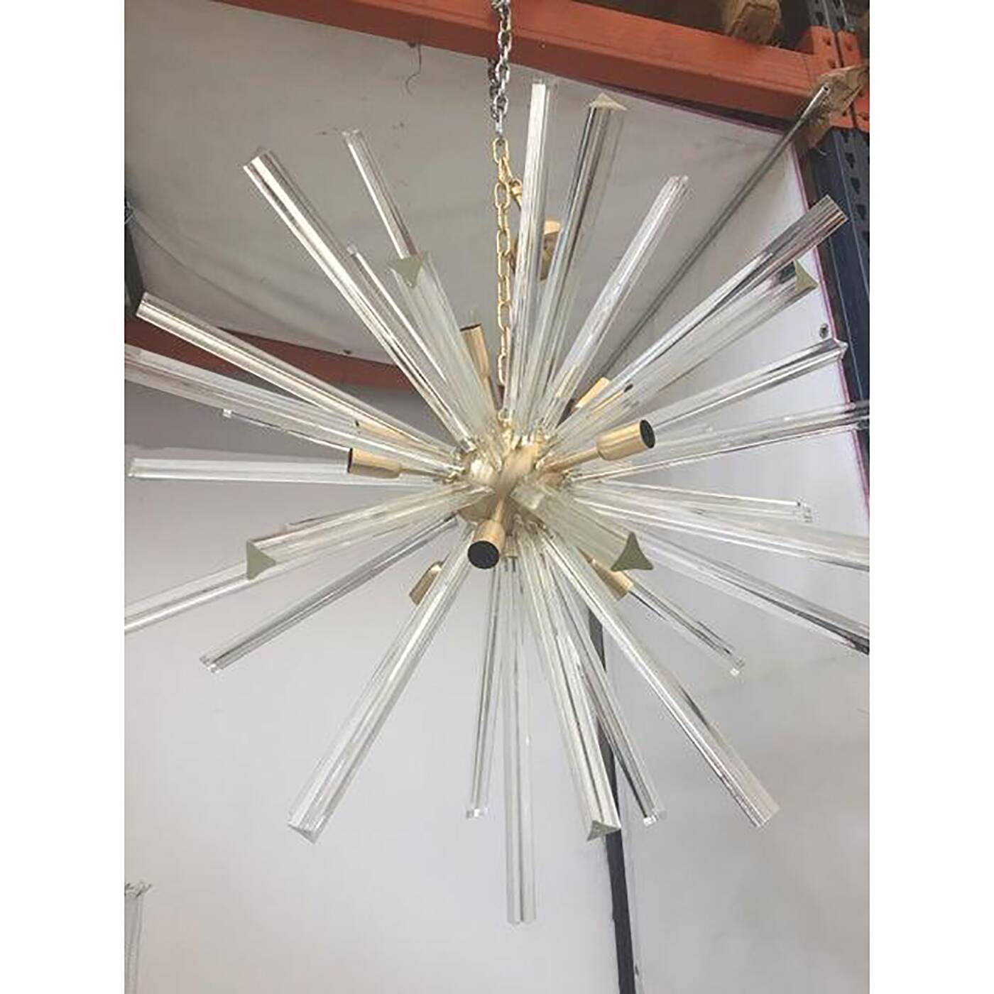 Contemporary Murano Style Glass Sputnik Chandelier