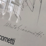 Lithograph offset of a drawing, Alberto Giacometti 1975