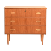Commode scandinave en teck des années 1950