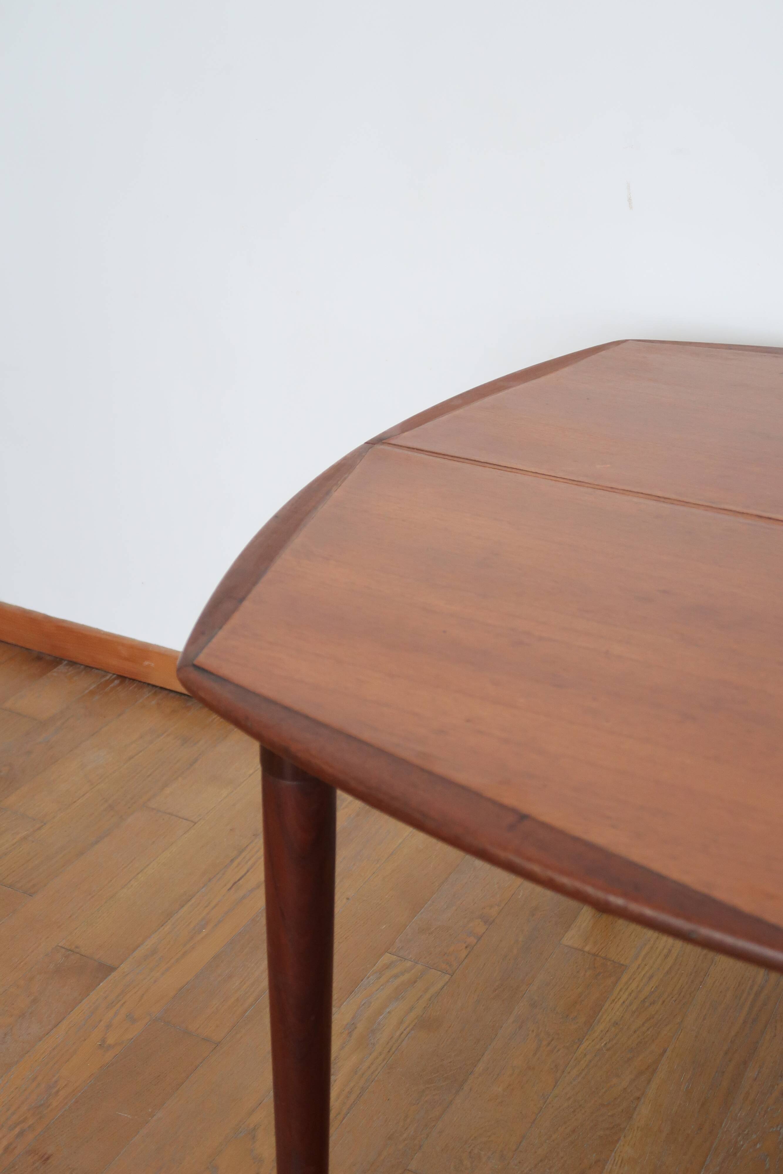 Scandinavian square dining table