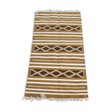 Handmade bed-down carpet made of pure wool  - 72x128cm