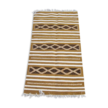 Handmade bed-down carpet made of pure wool  - 72x128cm