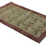 Anatolian handmade vintage rug 203 cm x 117 cm