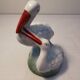 Porcelain figurine couple of storks
