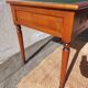Desk, green leather top