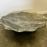 Wavy Italian Marble Coffee Table, 1970s