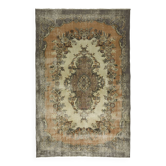 Anatolian handmade vintage rug 287 cm x 185 cm