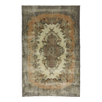 Anatolian handmade vintage rug 287 cm x 185 cm
