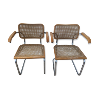 Lot de deux fauteuils par Marcel Breuer