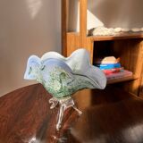 Rare Murano glass footed bowl