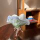 Rare Murano glass footed bowl