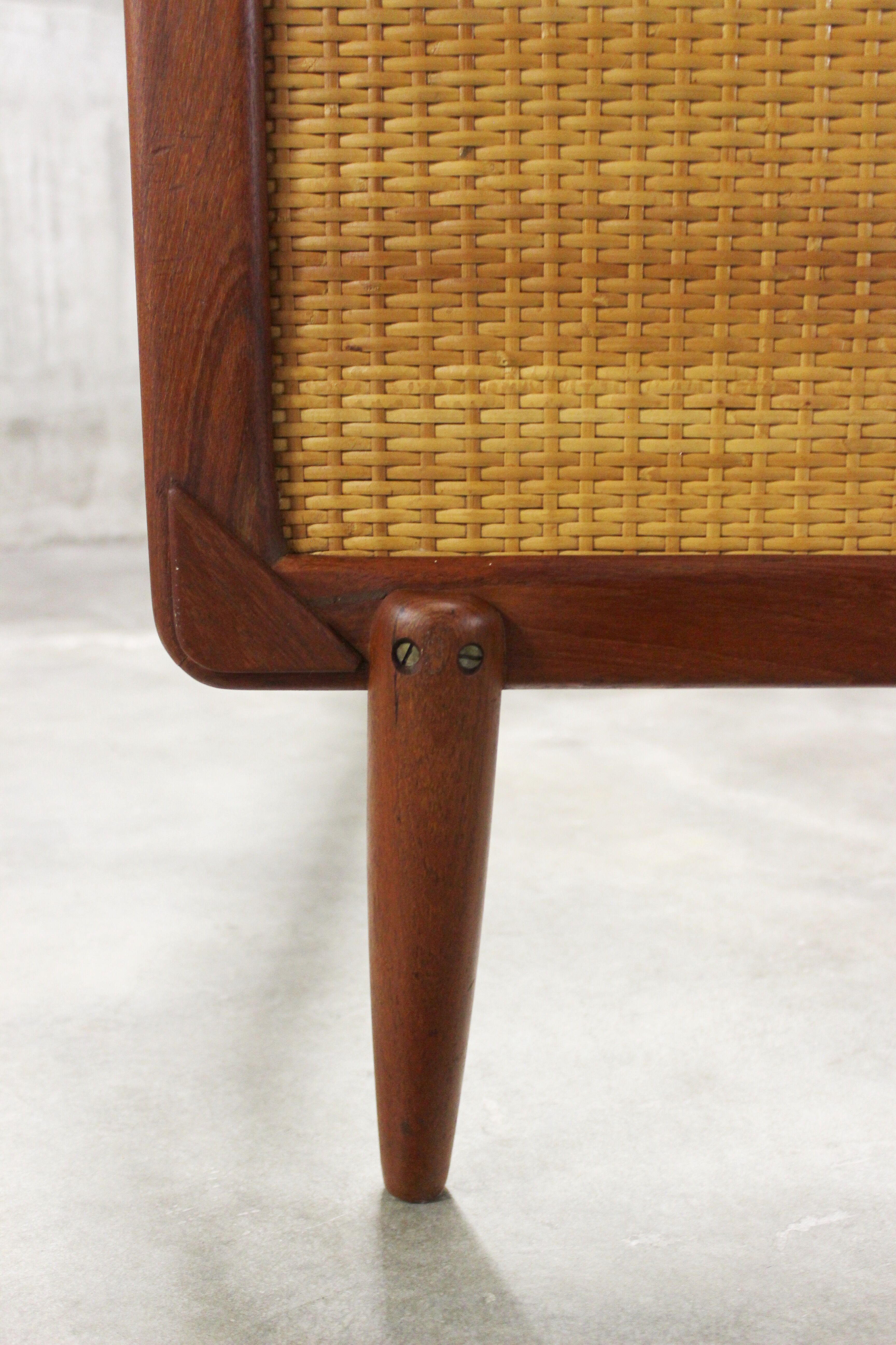 Mid-Century Single Teak Bed, 1960s