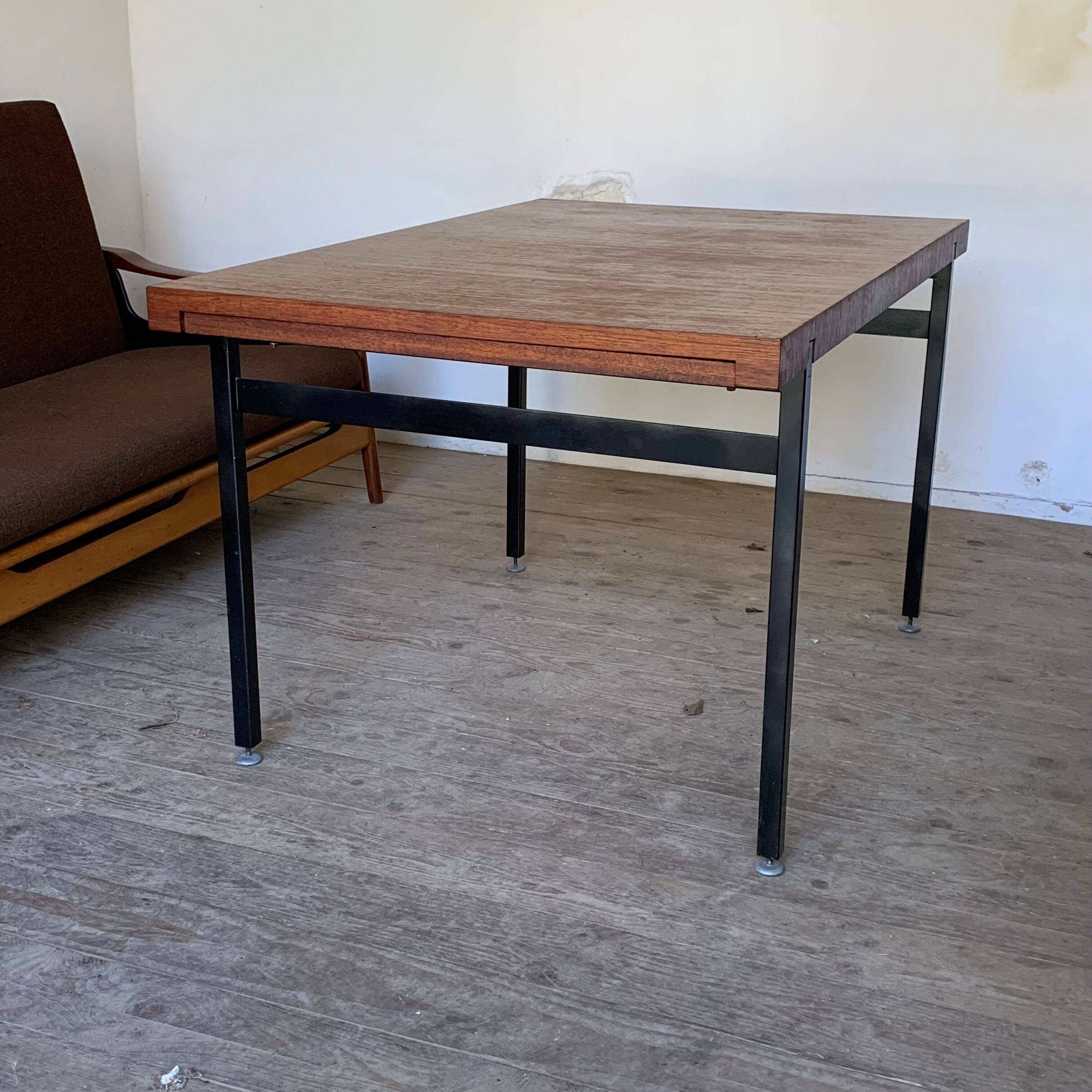 Vintage modernist teak dining table