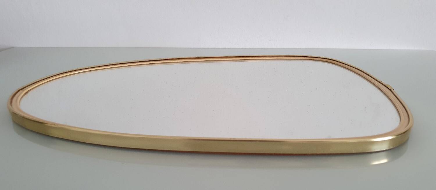 Vintage 1960s ovoid mirror