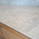 Bathroom cabinet with marble top in Henri II style