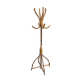 Rattan parrot coat rack