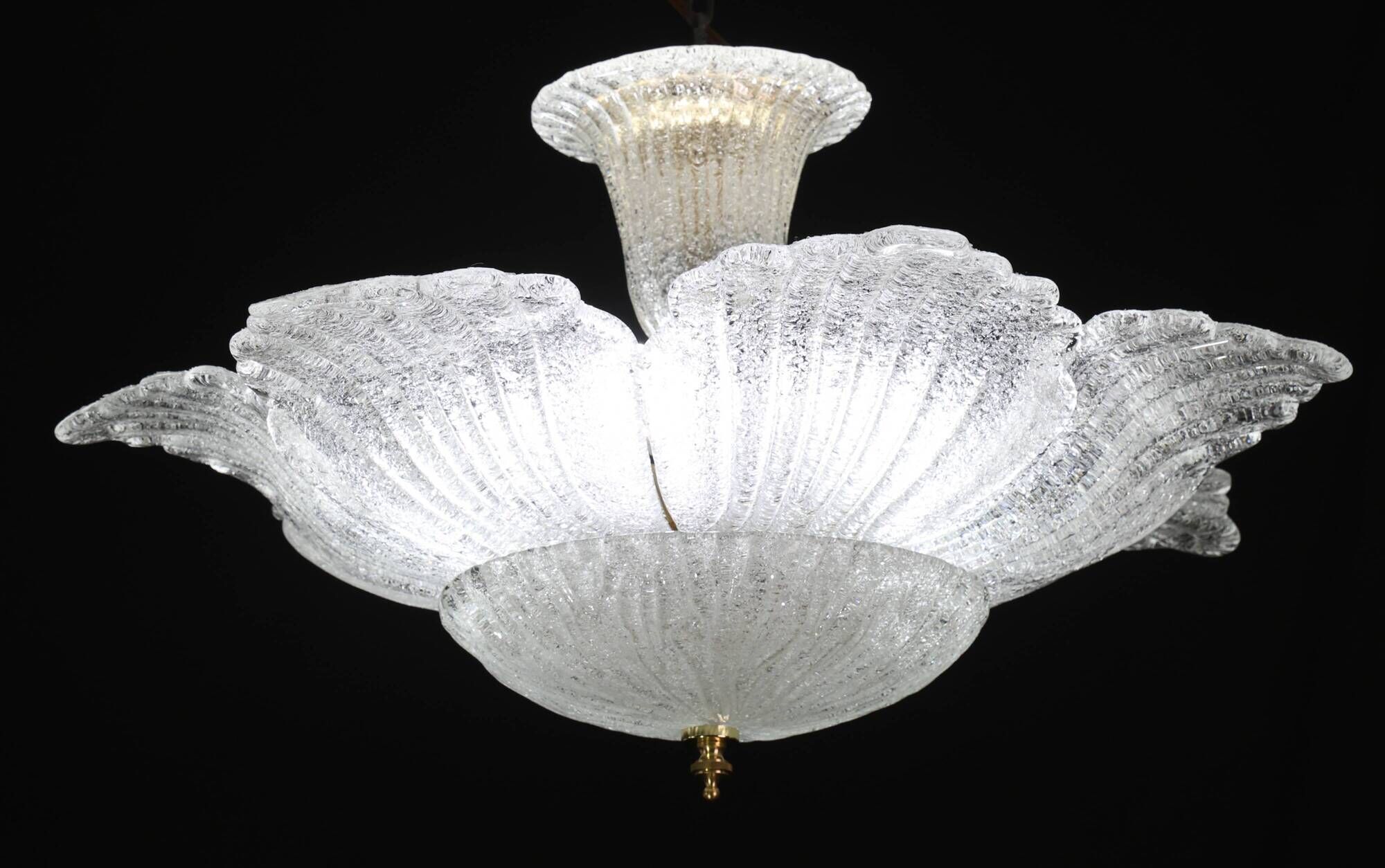 Honolulu, Midcentury Italian Murano Glass Pendant, 1970s