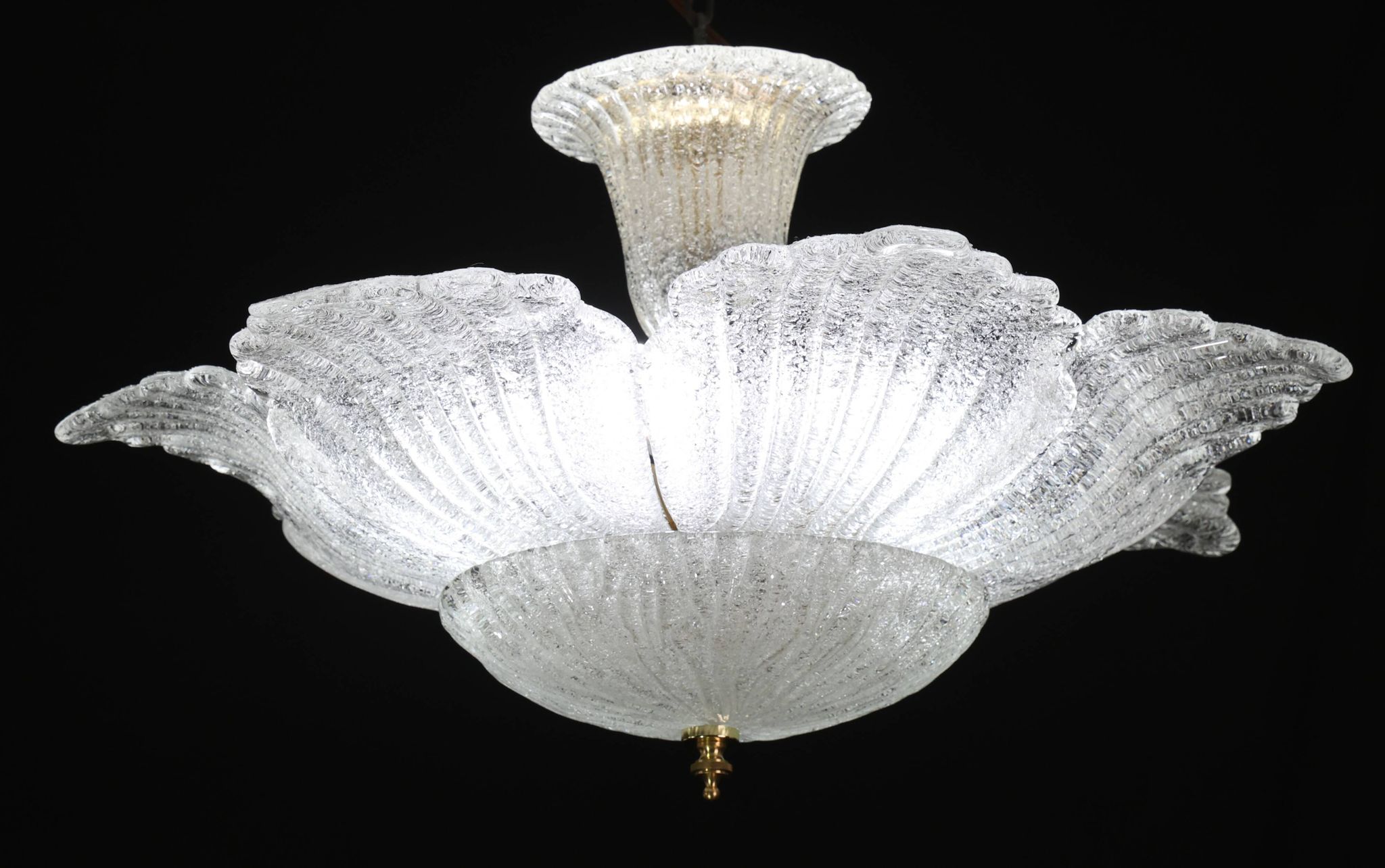 Honolulu, Midcentury Italian Murano Glass Pendant, 1970s