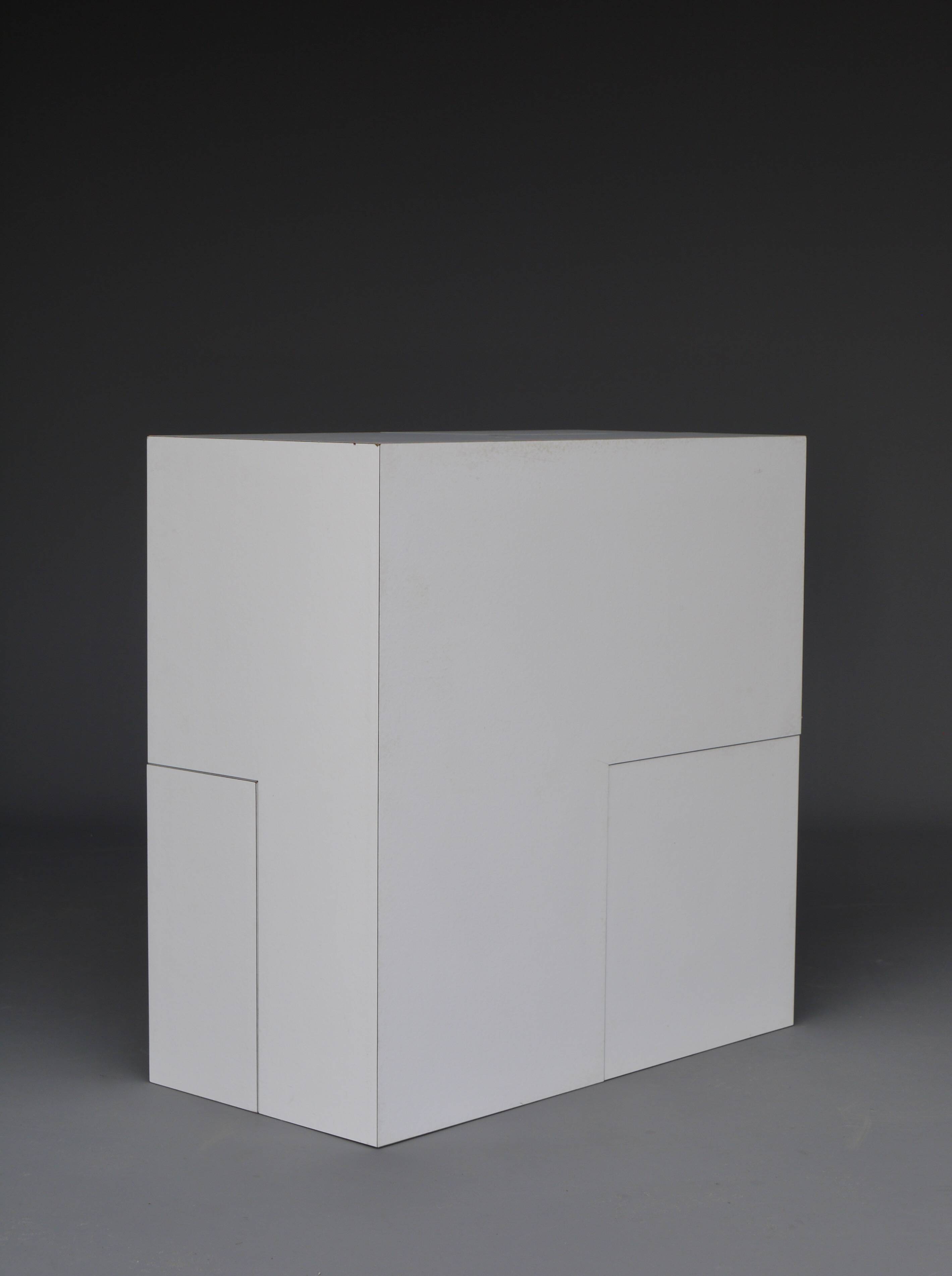 Table basse sculpturale minimaliste, années 1980