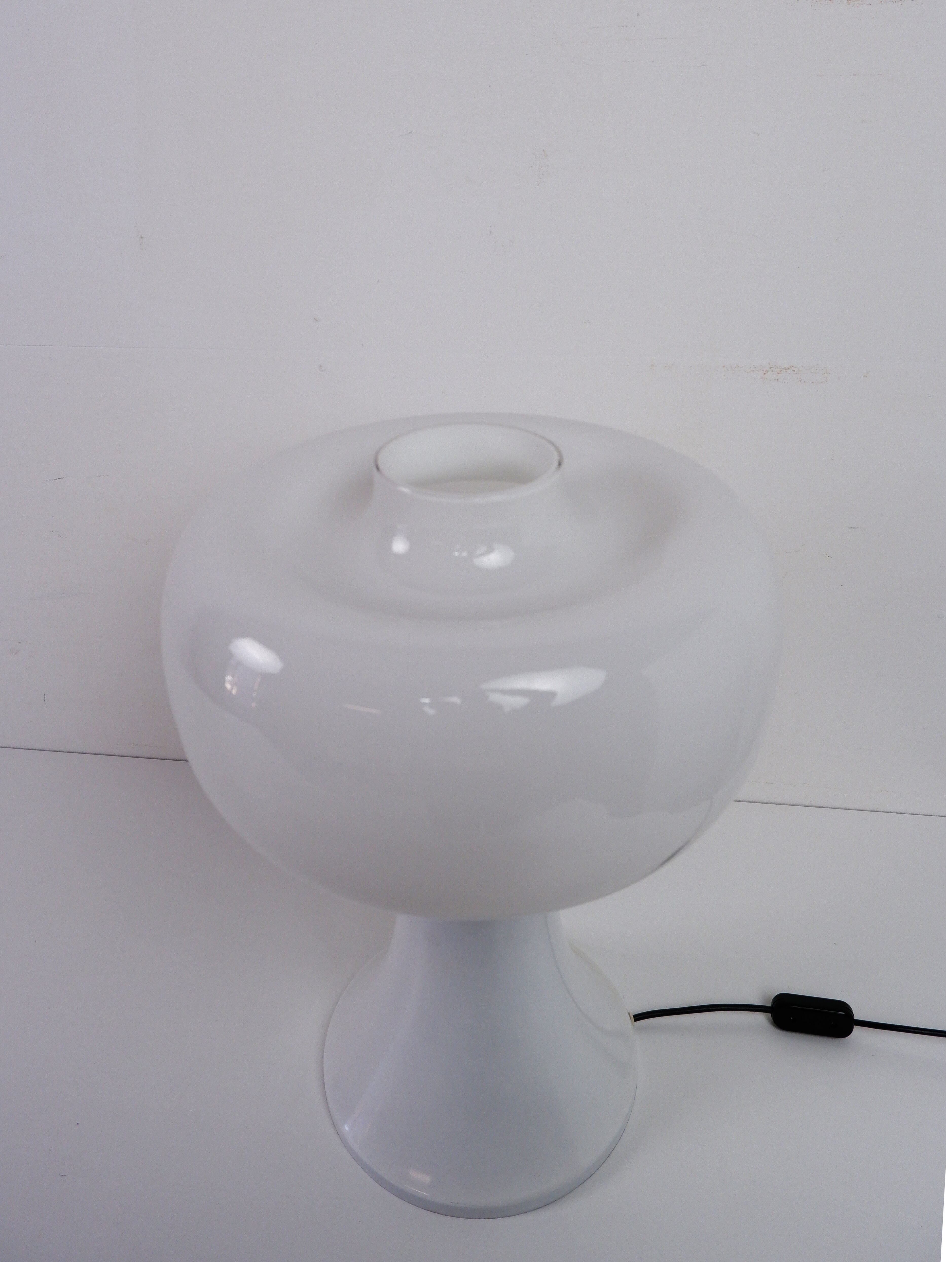 Vintage glass table lamp, 1970s