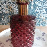 Faceted glass carafe
