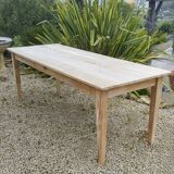 Solid oak farmhouse table 220 X 80 cm